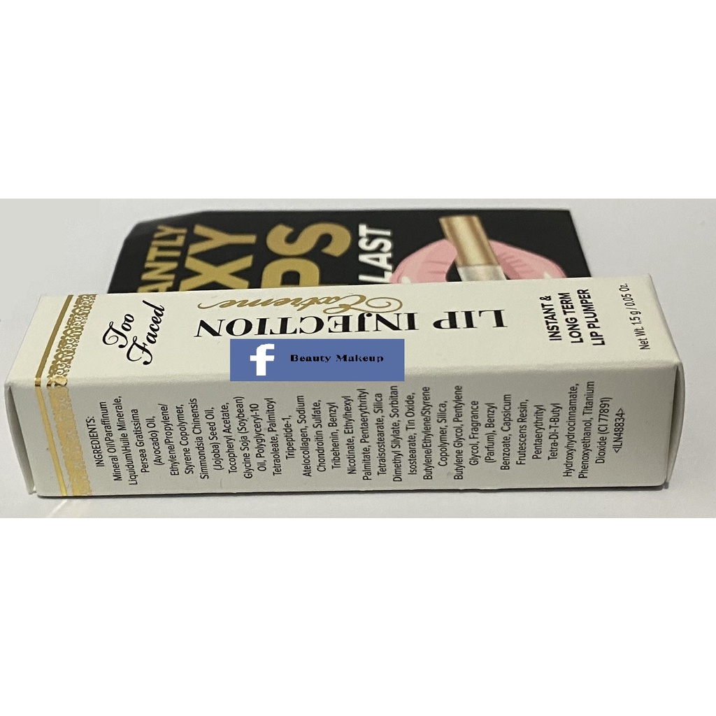 Son Too Faced lip injection extreme trial size dưỡng môi làm dày môi