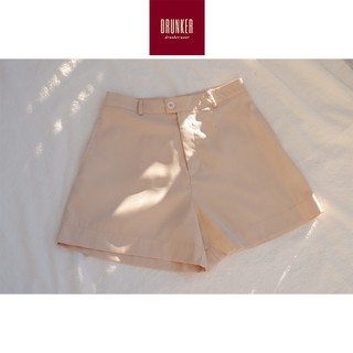 Quần short kaki nude dáng chữ A lưng cao