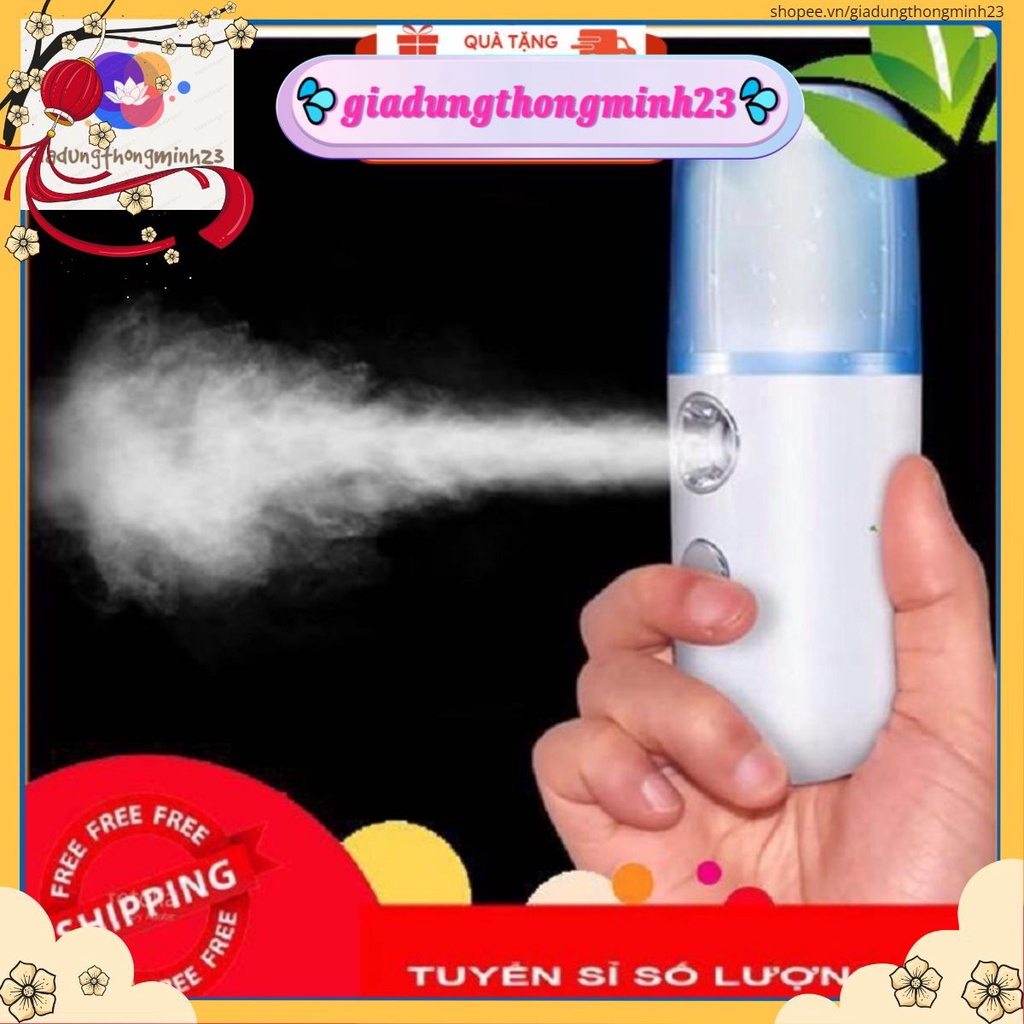 Máy phun sương mini - Máy tạo ẩm cầm tay- xông mặt sử dụng pin sạc -SPE146