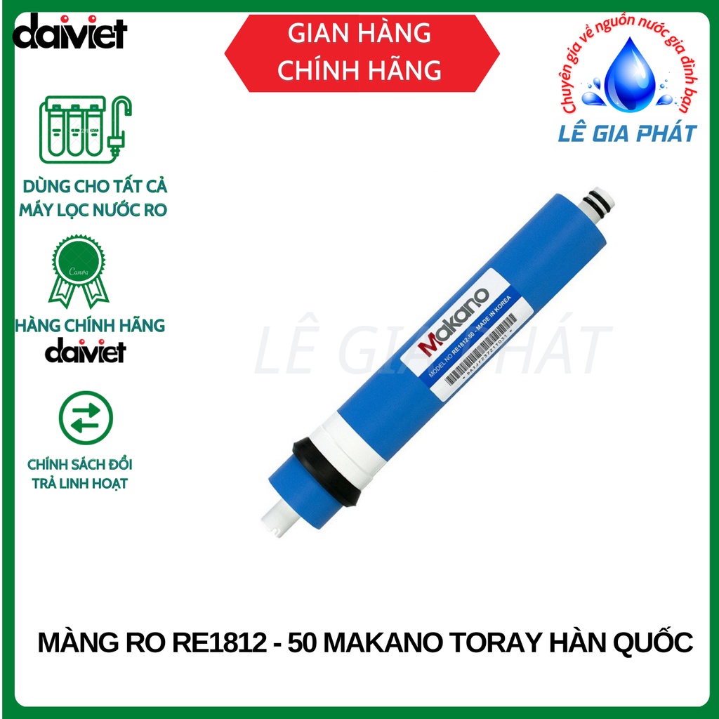 Lõi Lọc Nước Số 4, Màng TORAY Hàn Quốc Dùng Cho Nhiều Hãng Daikiosan, Makano, Kangaroo, Karofi...