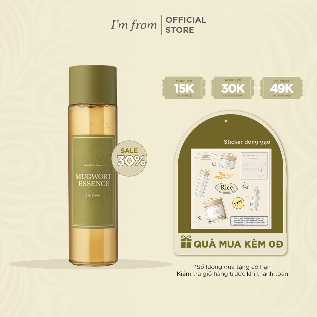 Tinh chất ngải cứu I'm From Mugwort Essence 160ml