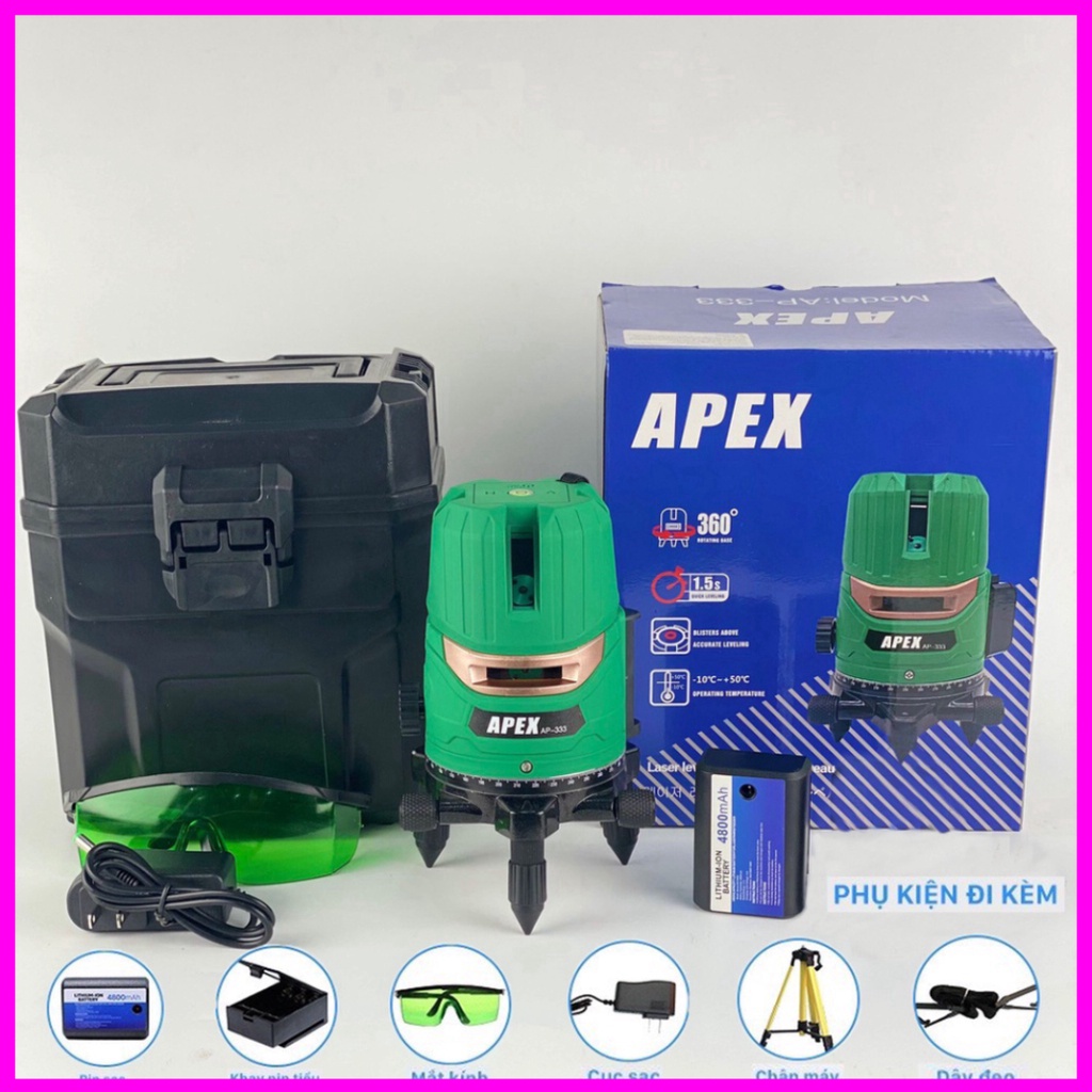 Máy cân bằng laze,Máy lazer cân bằng 5tia xanh Akuza O bắn cos chính xác