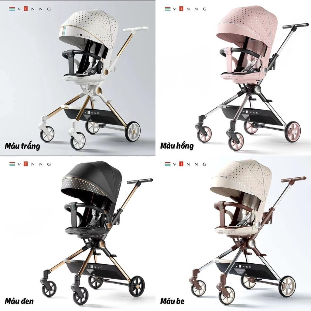 Xe đẩy đảo chiều gấp gọn Vinng Q7