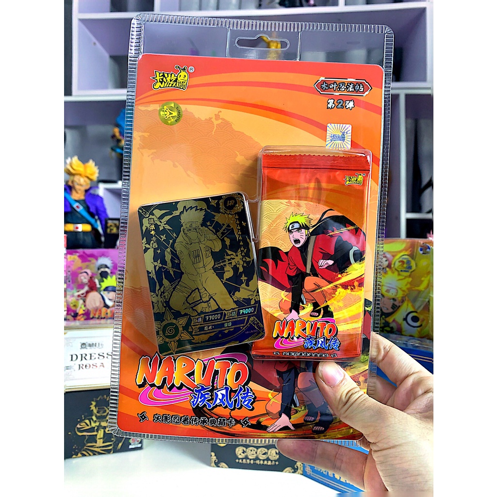 Thẻ nhân phẩm Naruto Kayou fullbox vỉ nhựa tặng kèm LR bên trong hàng có sẵn