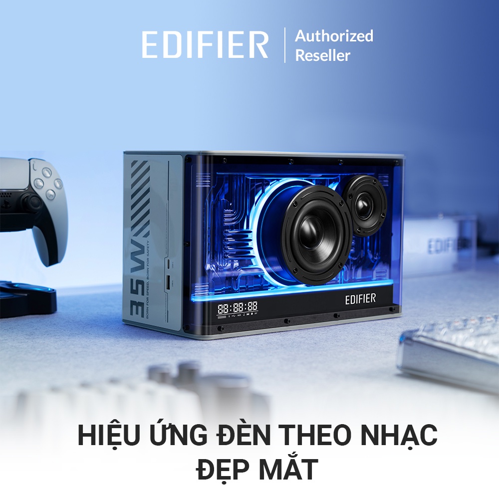 Loa EDIFIER QD35 (New-X) - Bluetooth V5.3 - Hi-Res Audio Wireless - Sạc nhanh TurboGaN - Chính hãng MAITHU - BH 12T