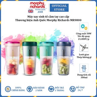 Máy xay sinh tố cầm tay, thương hiệu cao cấp Morphy Richards MR9800 Công suất 50W - Bảo Hành 2 Năm
