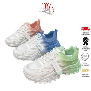 Giày thể thao sneaker loang màu độn đế 5cm mẫu mới siêu hót hàng QCCC G008