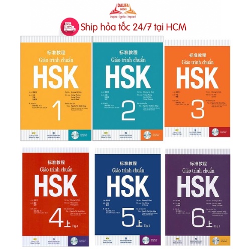 Sách - Giáo trình chuẩn HSK 1 + 2 + 3 + 4 + 5 + 6 - Bài học và bài tập (Combo lẻ tuỳ chon)
