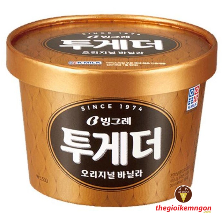 Kem hộp vani Binggrae Together Vanilla Hàn Quốc (900ML)