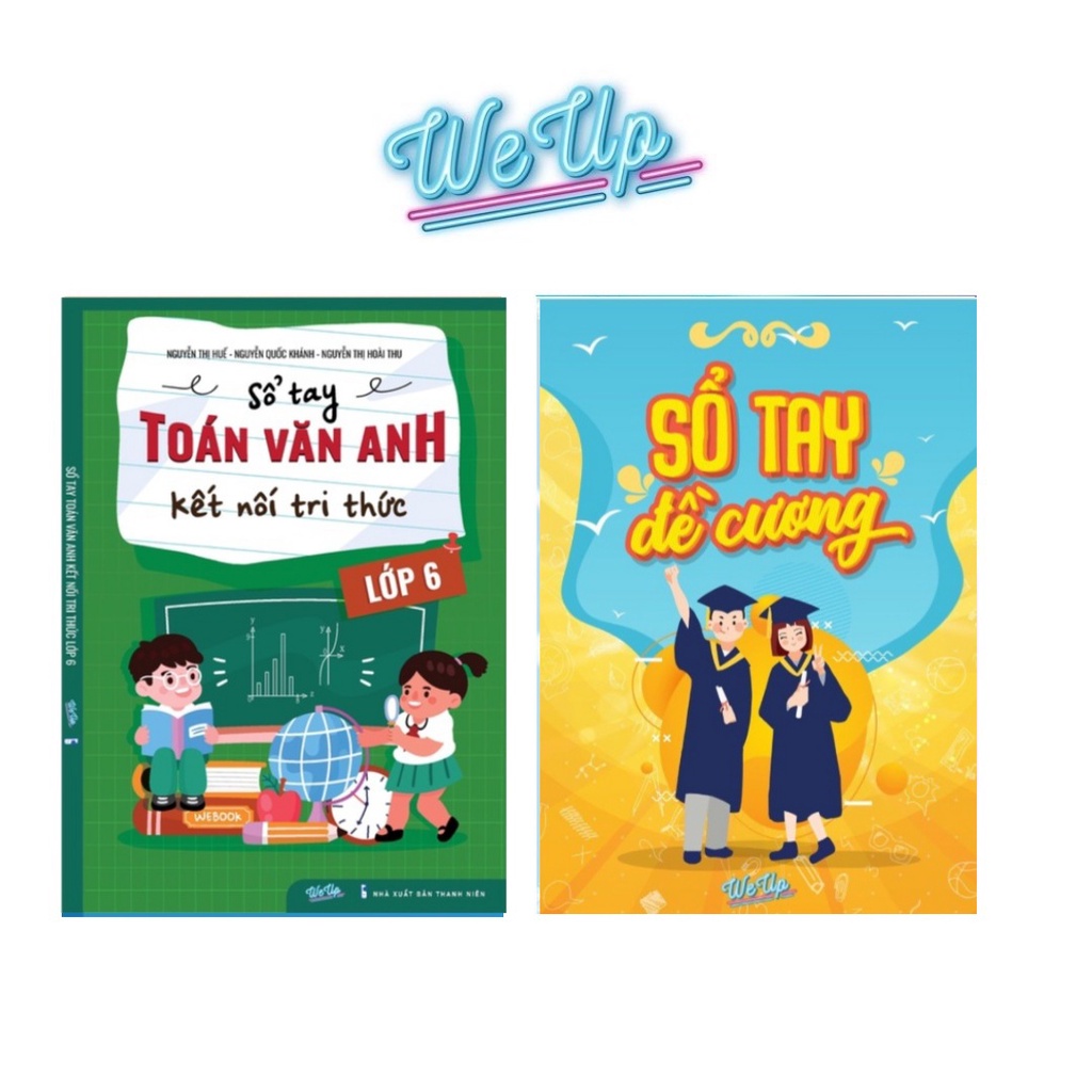 Combo 2 Cuốn Sổ Tay Toán Văn Anh Lớp 6 - Kết Nối Tri Thức Và Sổ Tay Đề Cương