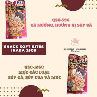 Snack bánh thưởng INABA Soft bits 25g