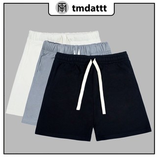 Quần short - Quần đùi - Quần short trơn - Quần short nỉ da cá tmdattt shop - quần short unisex nam nữ chất liệu cotton