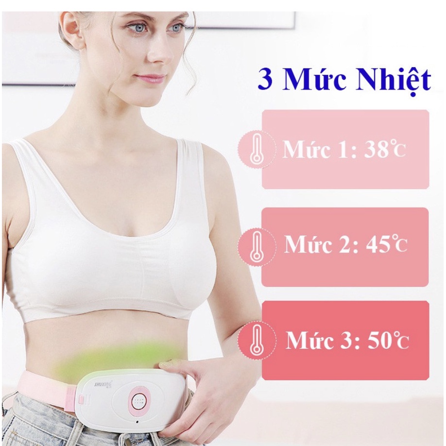 Massage Làm Ấm Bụng Giảm Đau Bụng Đau Lưng Cho Phụ Nữ Đến Kì,Chườm Nóng Giảm Đau Bụng Kinh Đai đeo thắt lưng