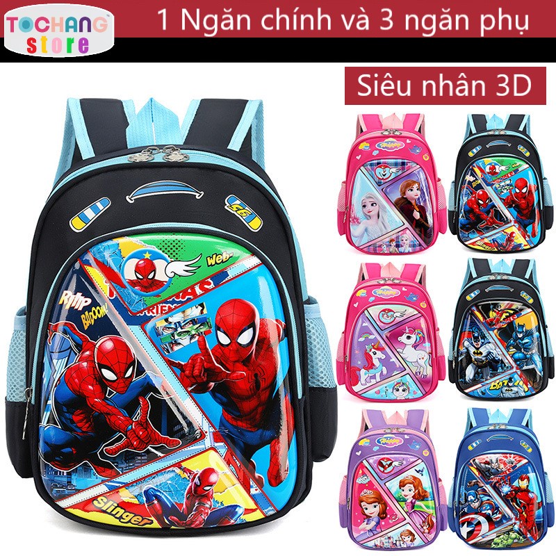 Balo Mầm Non, Balo Mẫu Giáo, Balo Siêu Nhân 3D Siêu Nhẹ Cho Bé Từ 1-5 Tuổi