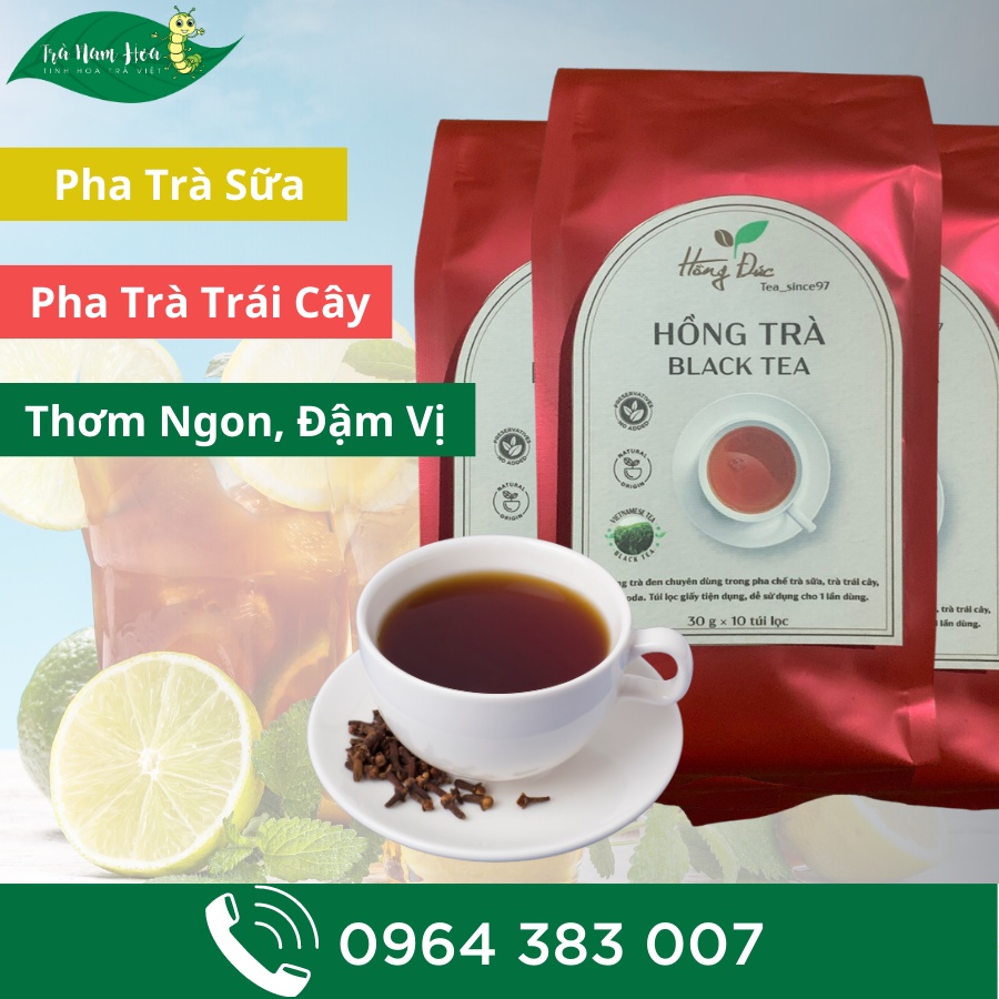 Trà Đen, Hồng Trà Túi Lọc Earl Grey Pha Trà Sữa