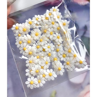 Hoa bột nail mẫu hoa cúc hoạ mi