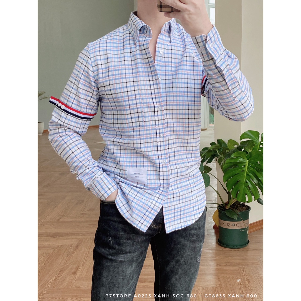 Mẫu Sơ mi cao cấp Thorm - Chất liệu cotton mềm mịn, thoáng mát, thấm hút mồ hôi, không ra màu,đa phong cách