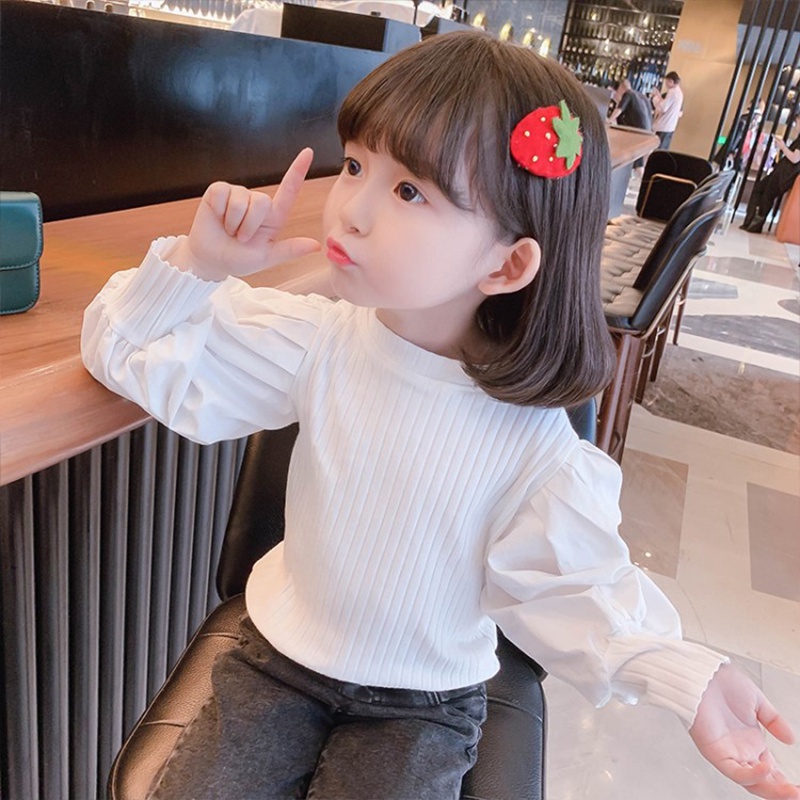 Bololo Áo Kiểu Tay Phồng Dễ Thương Xinh Xắn Dành Cho Bé