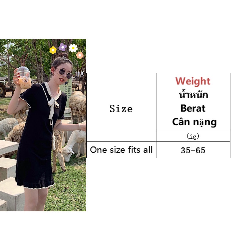 Đầm Dệt Kim Ngắn Tay Thắt Nơ Eo Thời Trang Nữ Tính