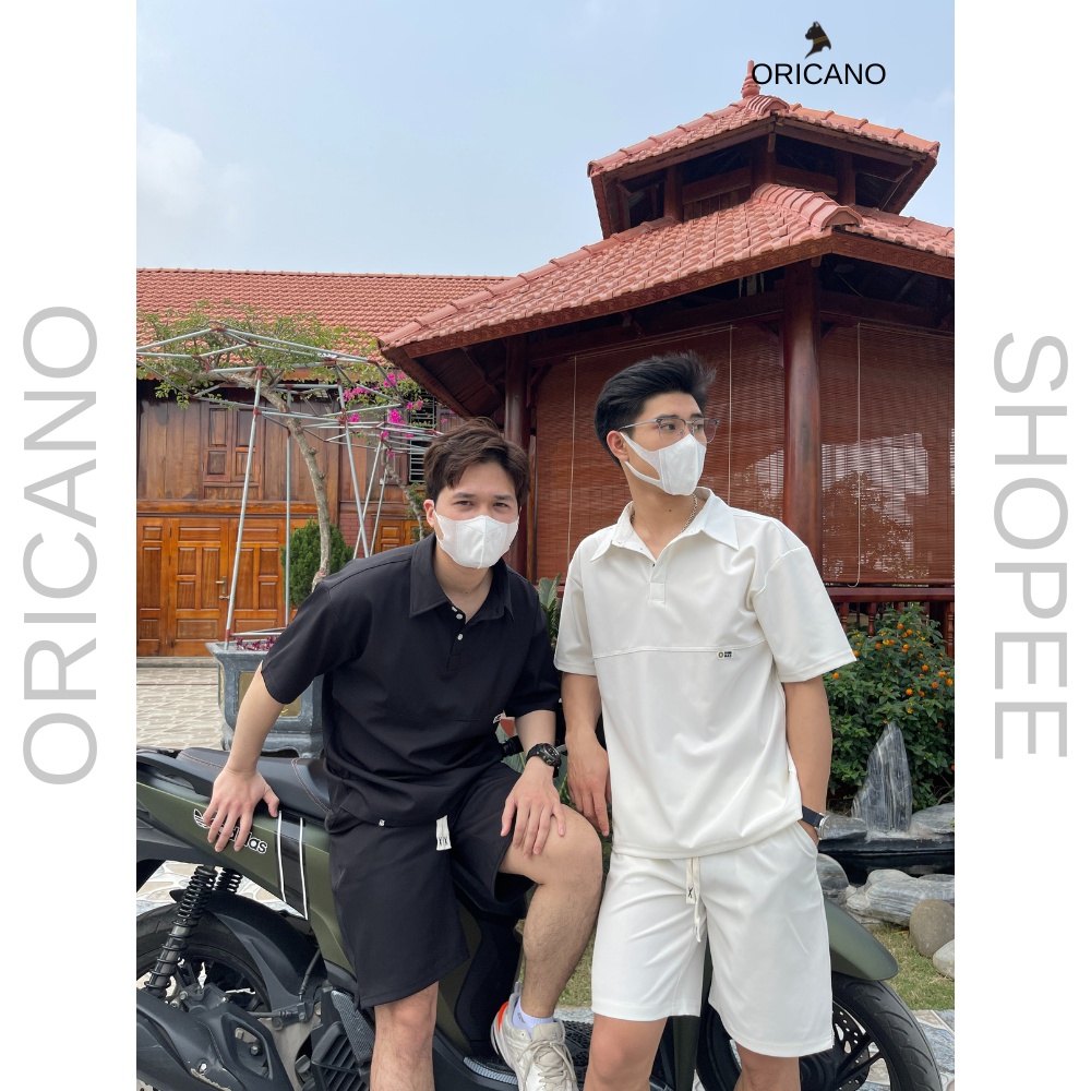 Đồ Bộ Nam ORICANO Cổ Bẻ Chất Vải Cotton Cao Cấp Oversize Thoáng Mát, Bộ Quần Áo Thể Thao Mùa Hè Phong Cách
