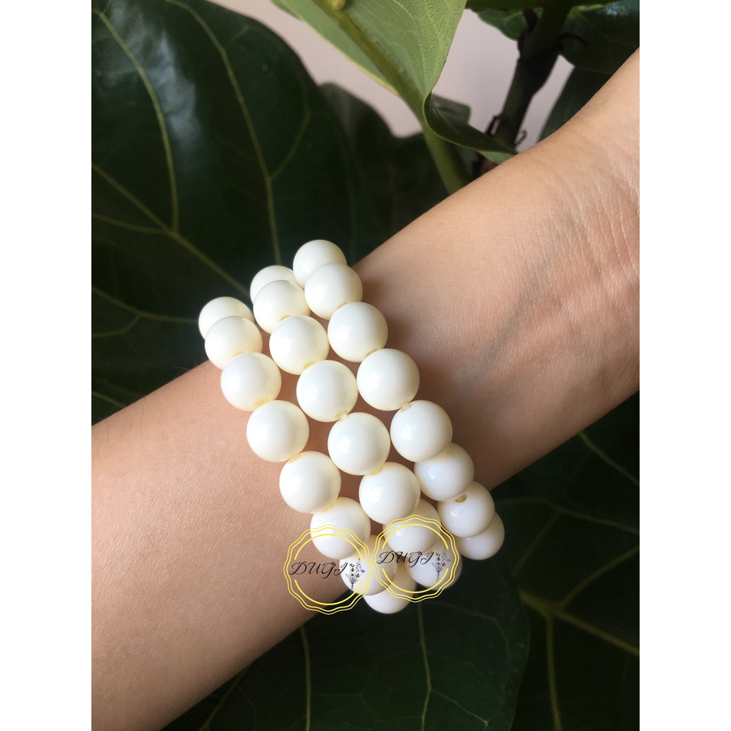 Chuỗi đeo tay xương mỹ nghệ màu ngà -  Dugi store