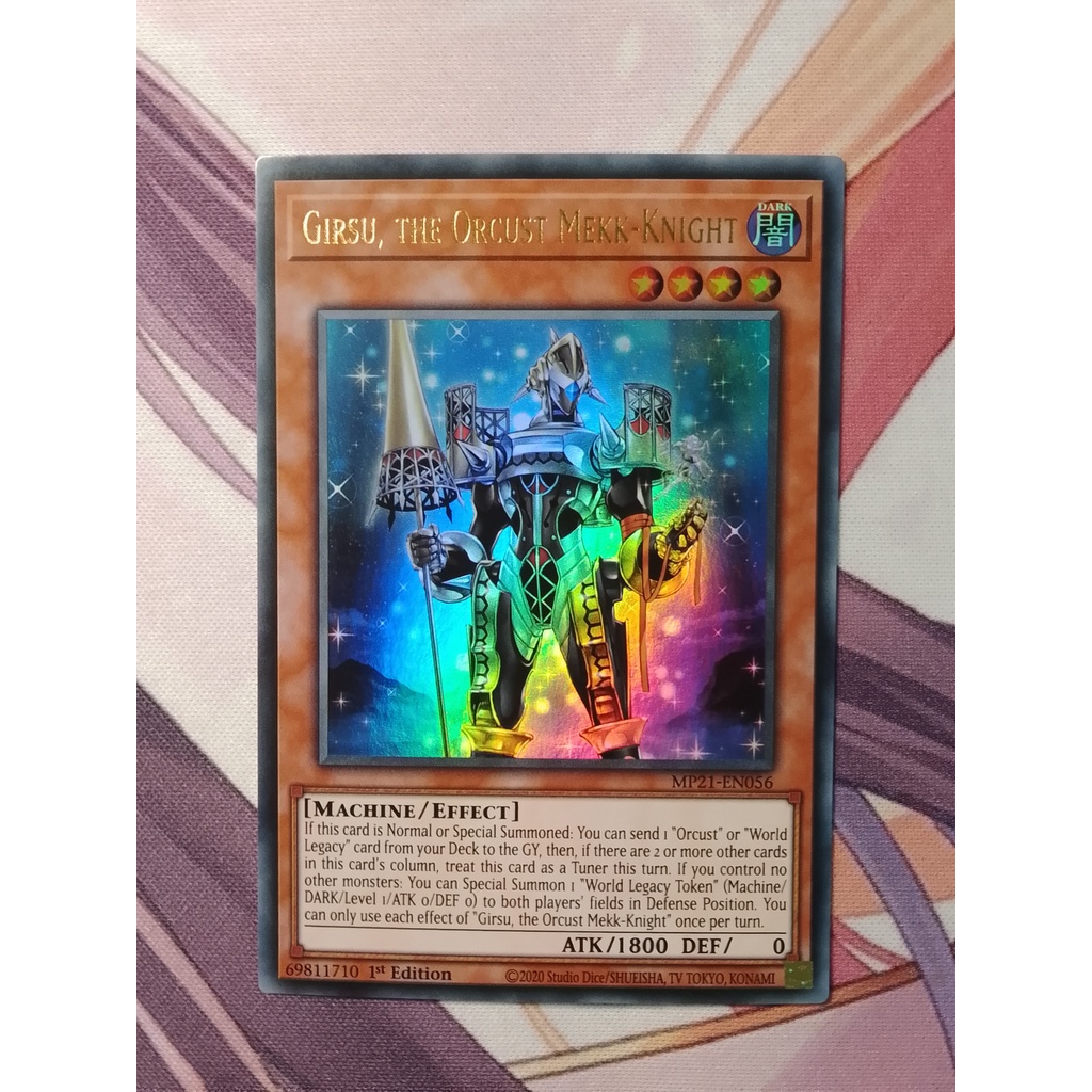 Thẻ Bài Yugioh: Girsu, The Orcust Mekk-Knight MP21-EN056