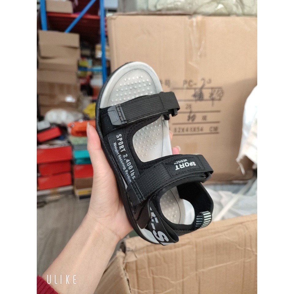 Dép Quai Hậu Bé Trai Siêu Nhẹ, Dép Sandal Bé Trai Đi Học Quai Dán Kháng Khuẩn Size Đại 28-41