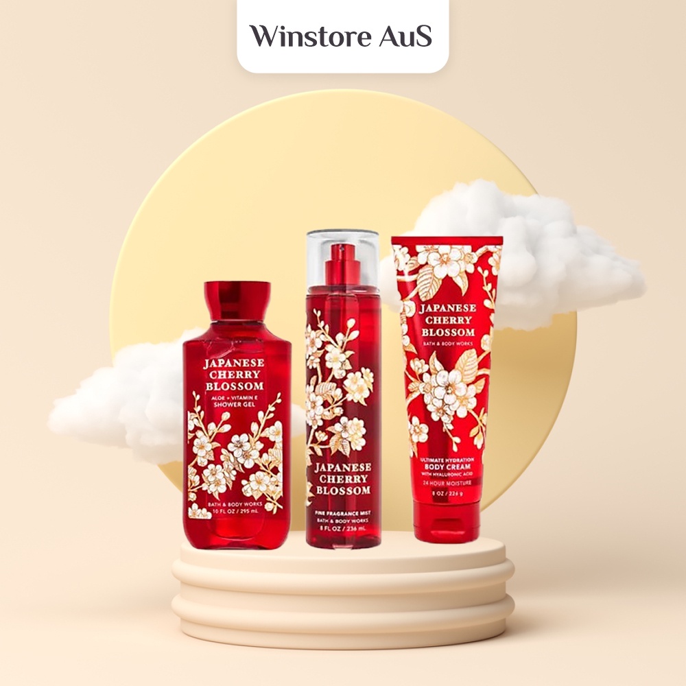 Sản Phẩm Sữa Tắm - Lotion - Xịt Thơm Toàn Thân Japanese Cherry Blossom Bath & Body Works