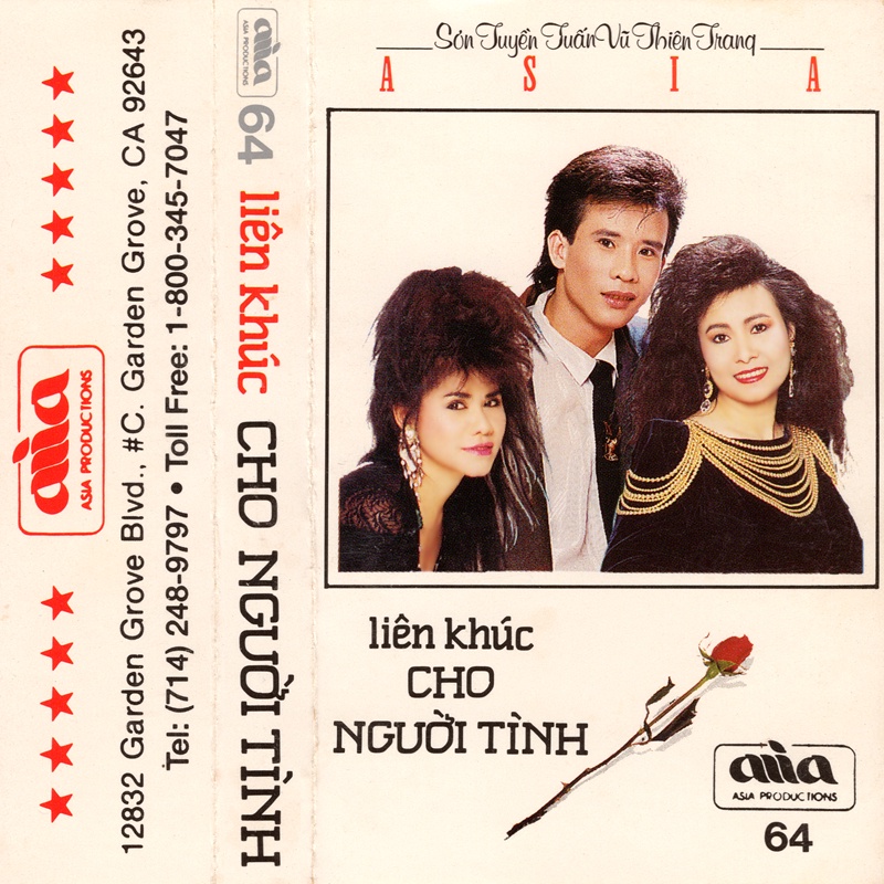 Liên Khúc Cho Người Tình - Tape Asia 64 - CD Nhạc vàng chất lượng cao