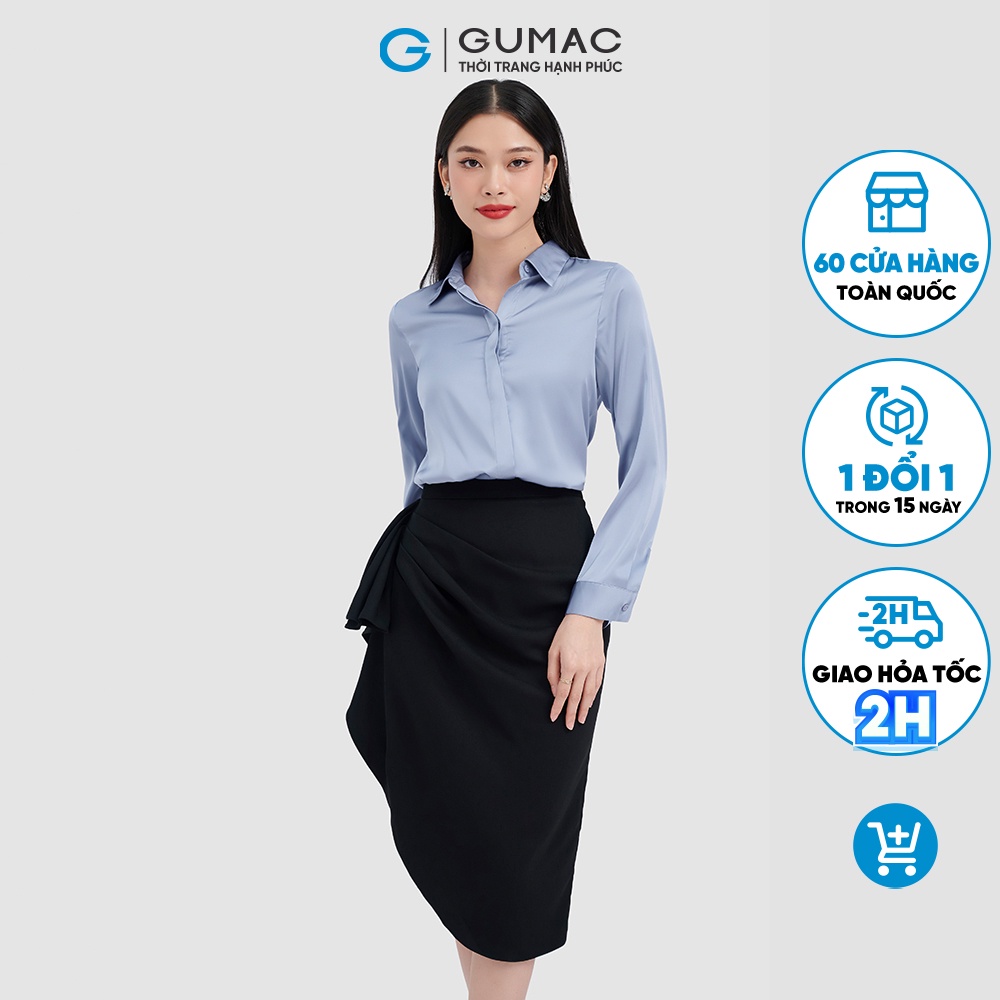 Chân váy xếp nếp thời trang GUMAC VC10050