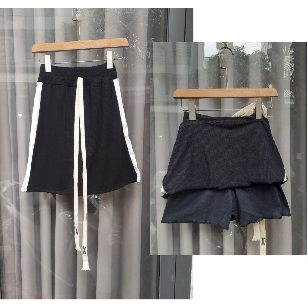 Váy Ngắn Sọc - Áo Thun Gân HOT - BT Fashion   +