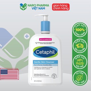 [CHAI 591ML]Sữa Rửa Mặt Cetaphil Cho Mọi Loại Da, chai 591ml
