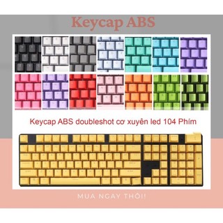 Bộ 108 Keycap ABS doubleshot cơ xuyên led nhiều màu, nút bàn phím dành cho bàn phím cơ layout tiêu chuẩn
