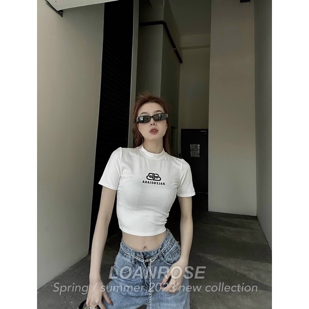 Áo Thun Croptop Tay Ngắn BB Chuẩn Form, Phong Cách Trẻ Trung Sành Điệu