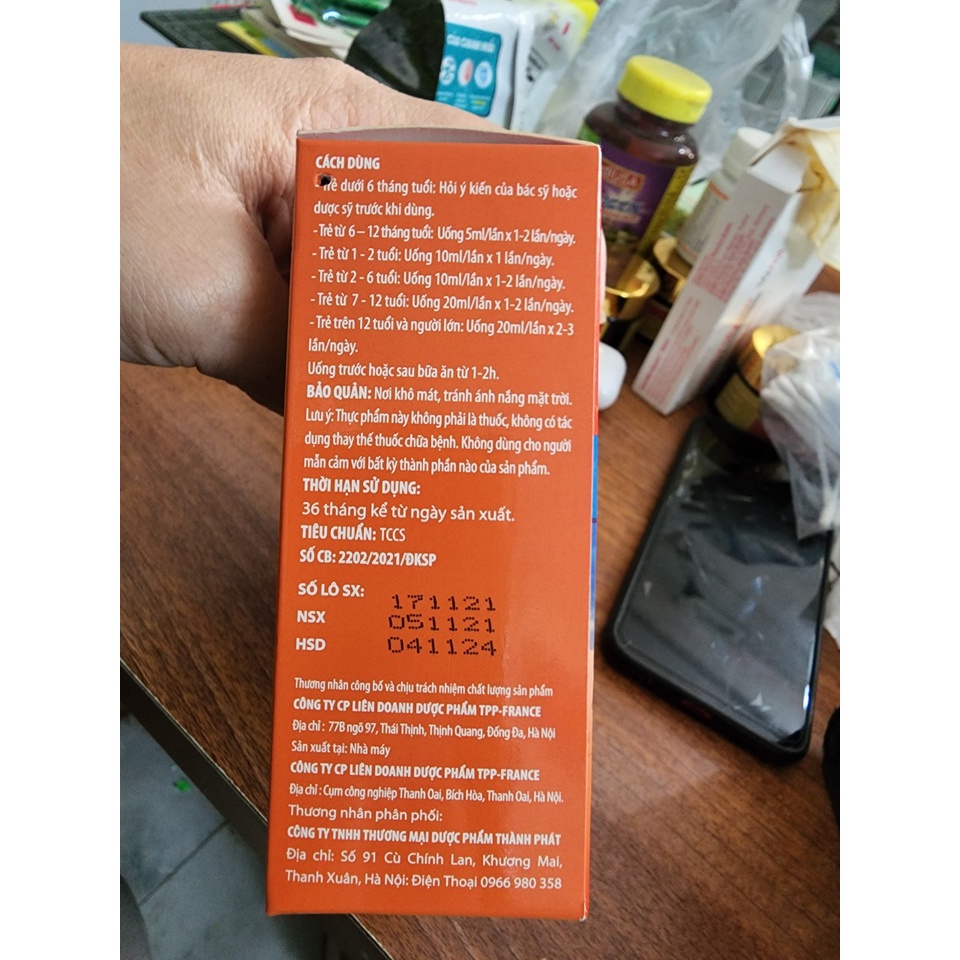 Bcomplex Corke - Giúp tăng cường sức khỏe, hỗ trợ ăn ngon Hộp 20 ống