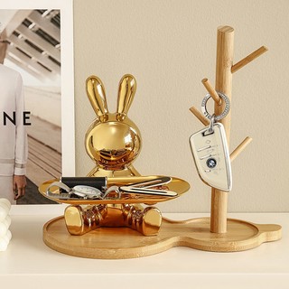 [Tượng điêu khắc sáng tạo Đồ lặt vặt Hộp đựng khay trang điểm Tượng