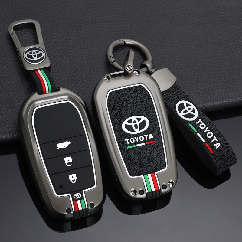 Bao Da, Ốp Bảo Vệ Chìa Khóa Điều Khiển Từ Xa  Phản Quang Phù Hợp Ô Tô Toyota Altis, Corolla Cross Camry Highlander
