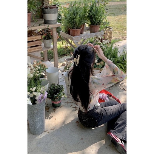 ÁO HOA VOAN MỎNG DẬP LI CO GIÃN NHẸ NHÀNG