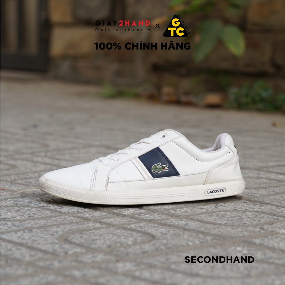 Giày Thể Thao LACOSTE WHITE / DARK BLUE 7-31SPM0097X96 CŨ CHÍNH HÃNG