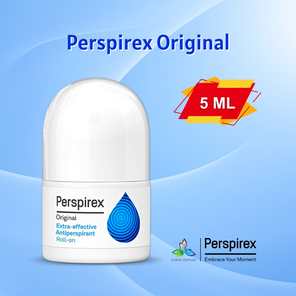 [Mẫu 5ML] Lăn nách Perspirex Original: khử mùi hôi nách và giảm tiết mồ hôi loại vừa