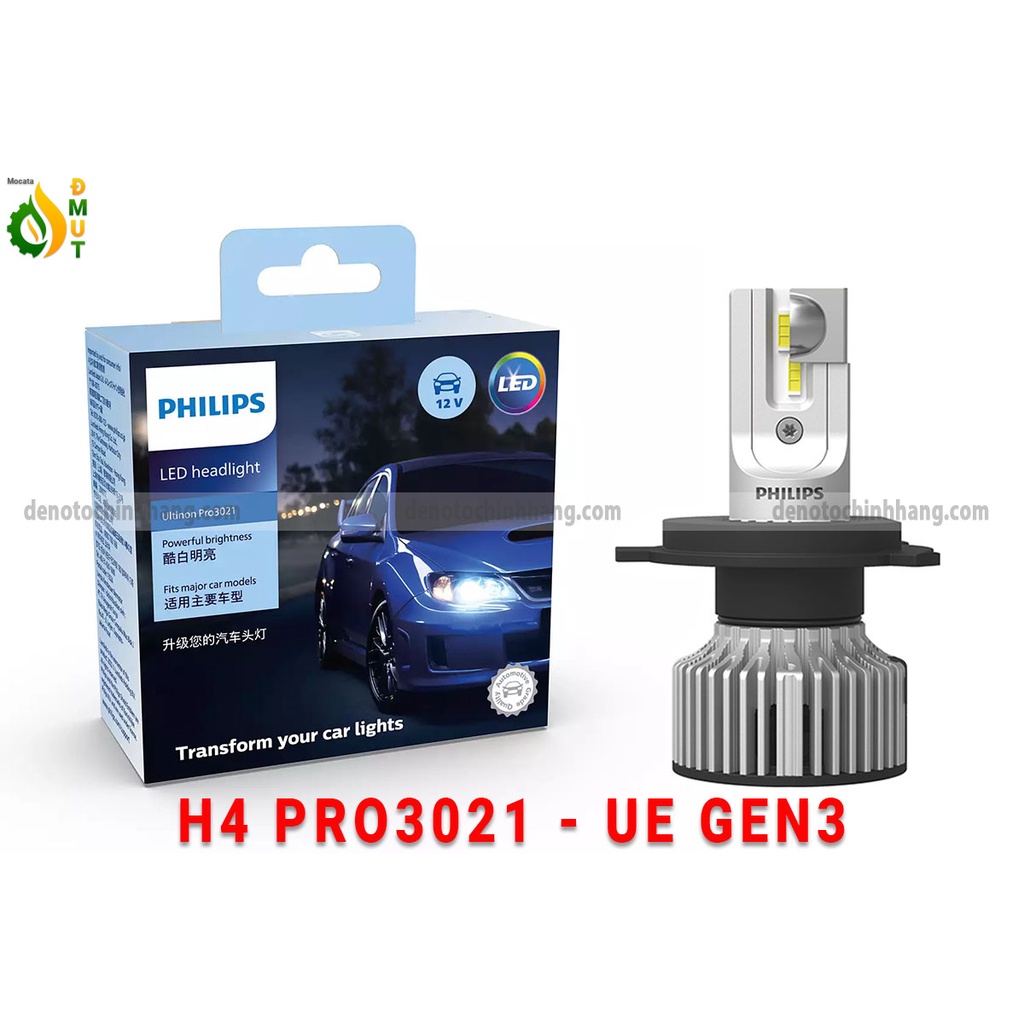 1 Bóng LED H4 Pro3021 UE Gen3 Đèn Oto Philips Ultinon Bảo Hành 01 Năm - DOCH