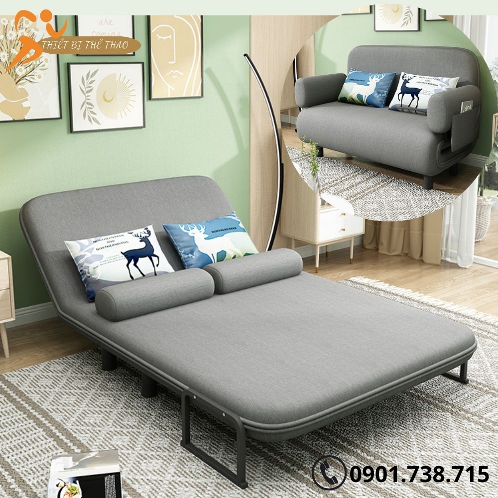 Ghế Sofa Giường Gấp Gọn Đa Năng Giúp Tiết Kiệm Không, Ghế Sofa Bed Khung Thép Chắc Chắn Chịu Tải Lớn, Giường Gấp Sopha