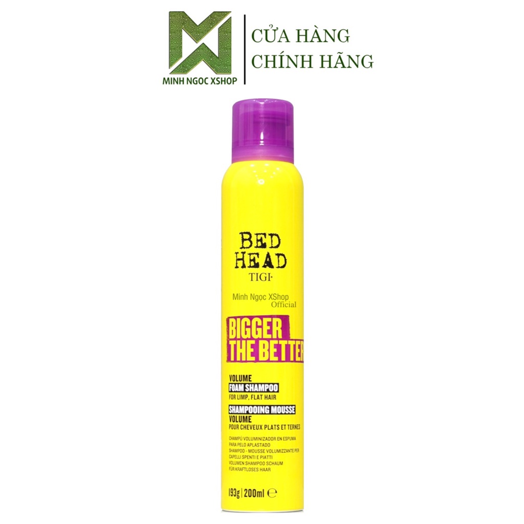 Dầu gội tạo phồng Tigi Bed Head Bigger The Better Volume 200ML