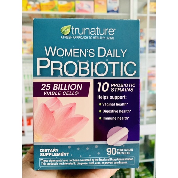 Viên uống men vi sinh cho phụ nữ Women's Daily Probiotic Trunature Mỹ. Cải Thiện Sức Khoẻ Phụ Nữ. Date5/24