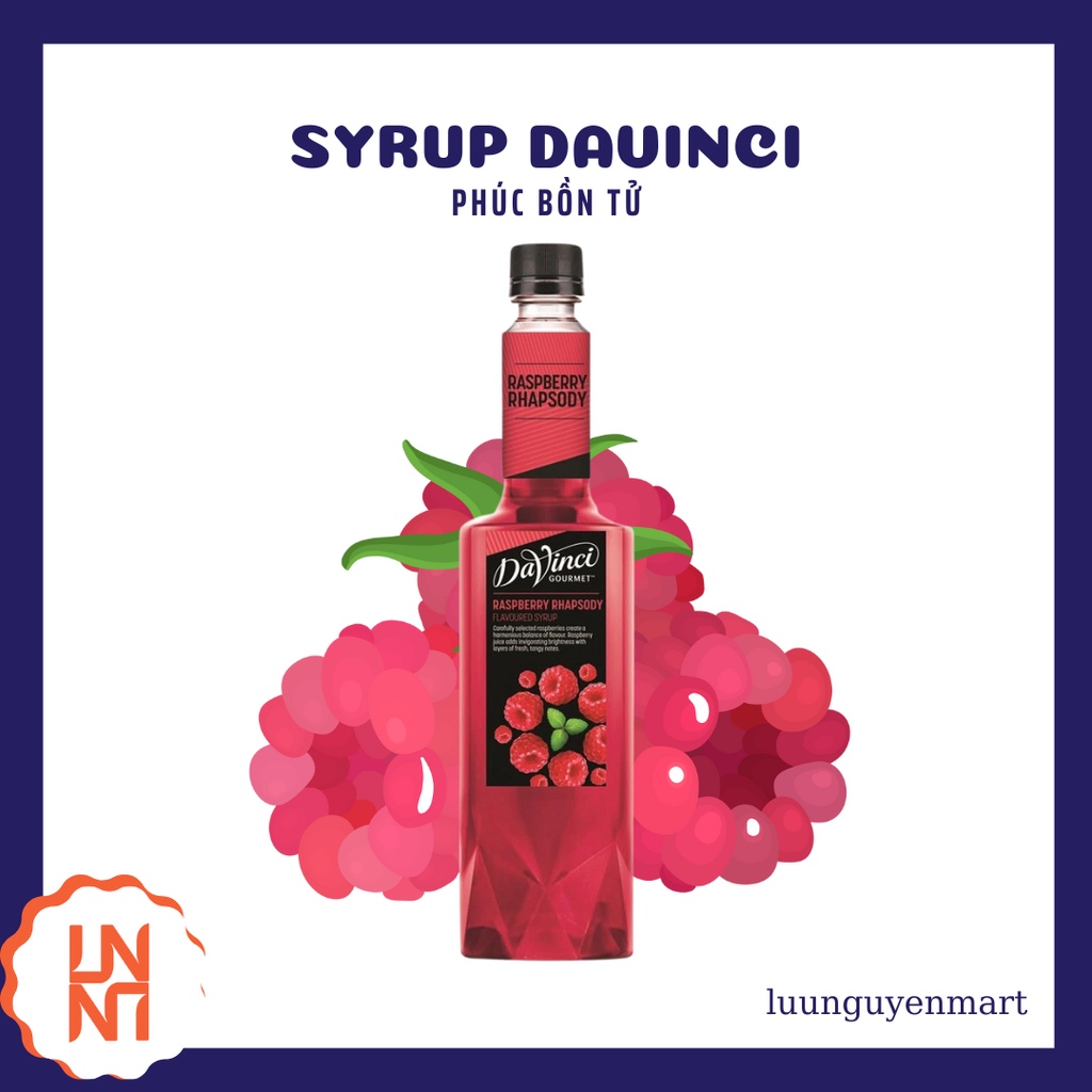 Siro/ Syrup Davinci Phúc Bồn Tử 750ml