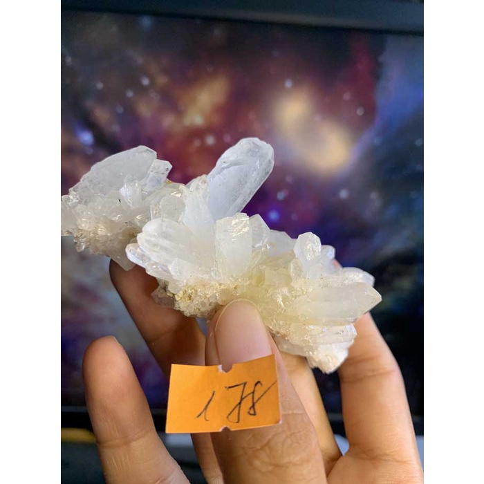 VIÊN ĐÁ TỰ NHIÊN tán sắc 178 thanh tẩy chakra STONE LEMURIAN Clear Quartz NATURAL Citrine