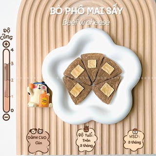 Cookie Bò Phô Mai Sấy Khô Không Chất Bảo Quản Homemade Doggostyle - Treat Bánh Thưởng Thức Ăn Vặt Cho Thú Cưng