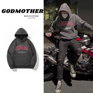 Áo Nỉ Hoodies 𝑪𝑯𝑰𝑪𝑨𝑮𝑶 Mùa Thu - Đông Mẫu Mới 2022 GODMOTHER
