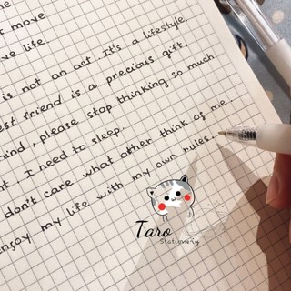 Bút mực gel màu đen ngòi 0.5mm A10 take note IELTS Taro Stationery