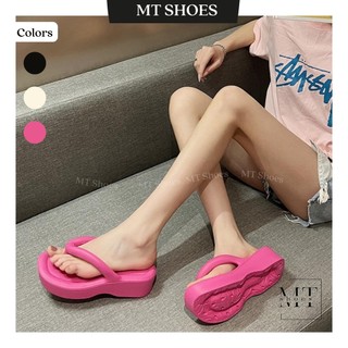 Dép quai kẹp đế xốp đúc siêu nhẹ cao 5P hàng QC form chuẩn đẹp kiểu dáng thời trang đi chơi đi biển cực xinh dép kẹp nữ